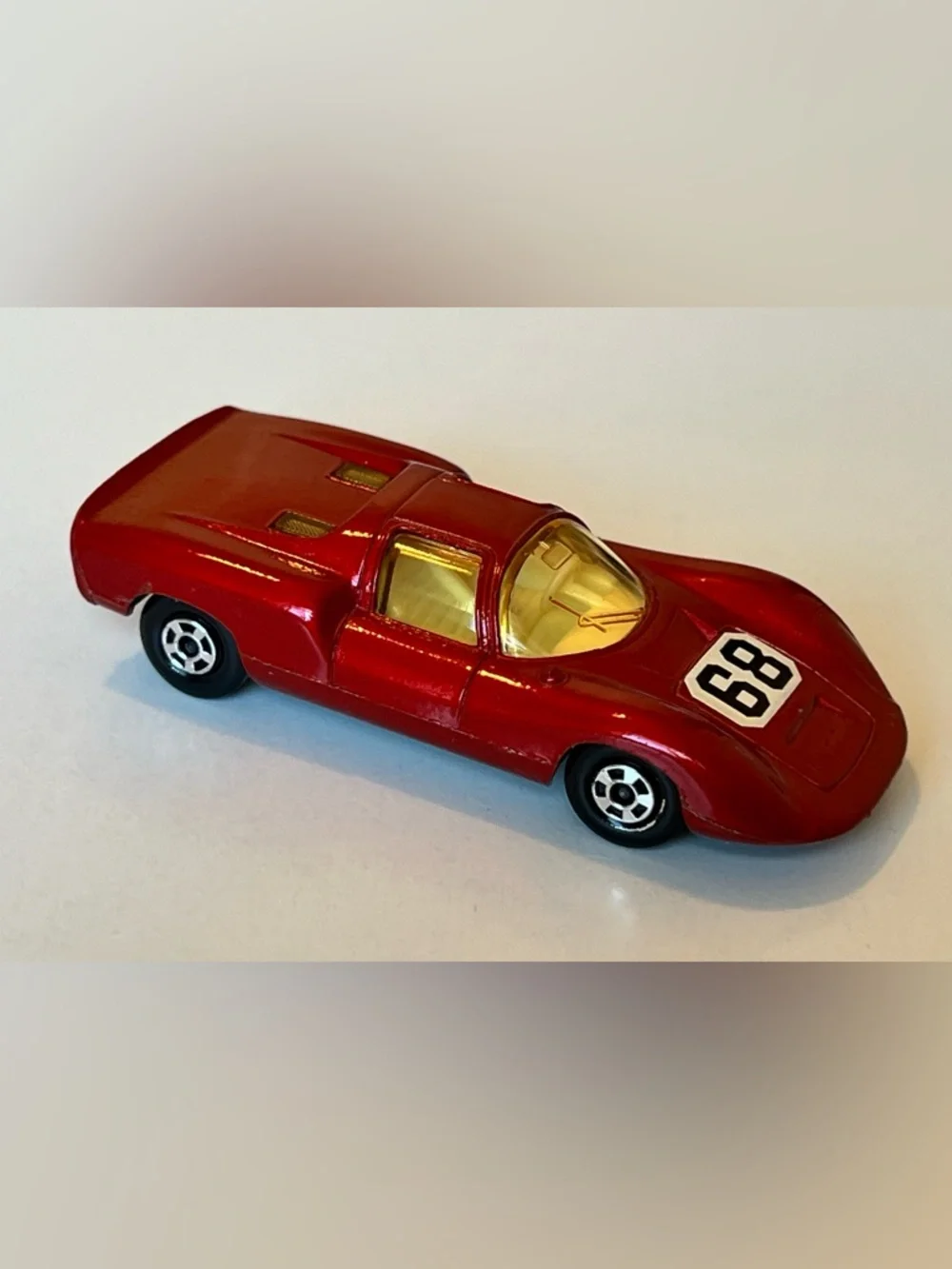 Vintage Matchbox Superfast No. 68 Porsche 910 Red Lesney England